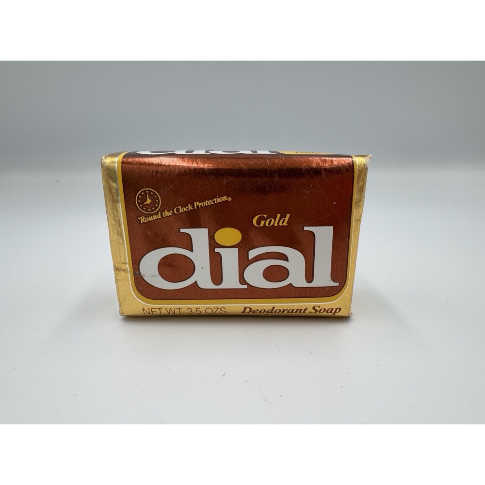 VTG  Dial Gold Bar Soap 3.5 oz Sealed New Deodorant  Gold Bath‎ Soap Prop